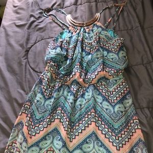 sun dress with necklace